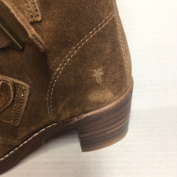 Frye | Shoes | Frye Dark Brown Suede Sabrina Double Buckle  FRYE | WOMEN\'S SABRINA DOUBLE BUCKLE BROWN SUEDE BOOTIES 7.5